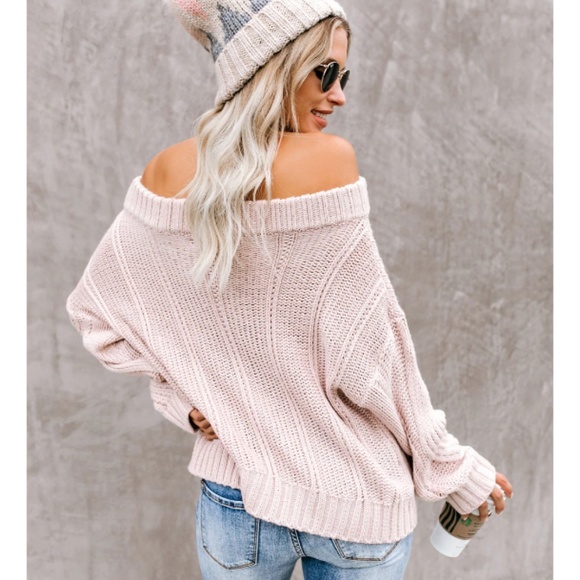 MARISSA Off Shoulder Knit Sweater - Picture 2 of 8